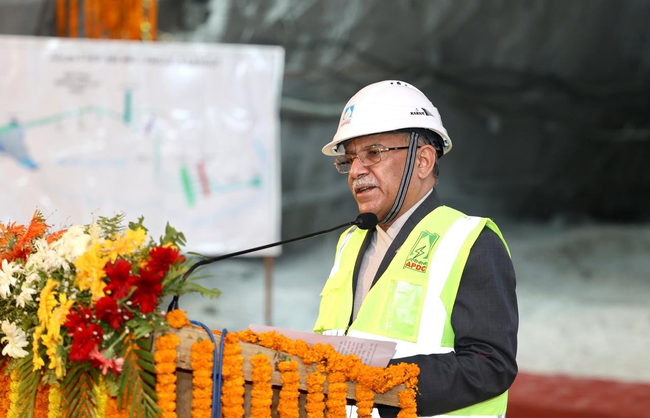 Visit of Rt. Hon’ble Prime Minister of Nepal Sh. Pushpa Kamal Dahal to 900 MW Arun-3 HEP For Final 11.837 Km HRT Breakthrough on 04 June 2024