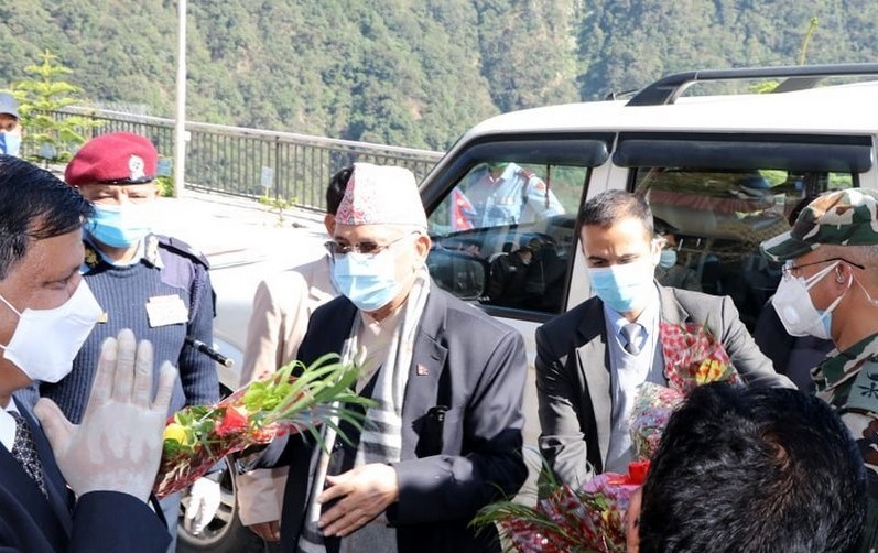 Visit of Rt. Hon'ble Rt. Prime Minister of Nepal Sh. K. P. Sharma Oli to 900 MW Arun-3 HEP on 11th Nov., 2020s